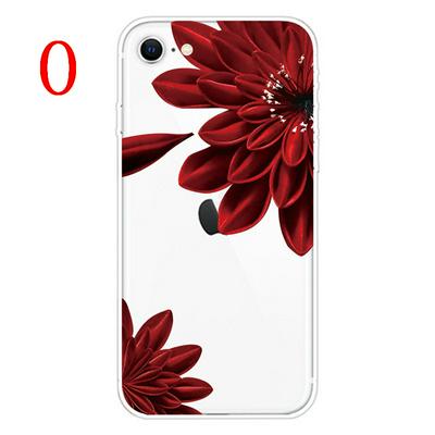 Cartoon Pattern Shockproof Anti-Scratch Transparent Soft TPU Back Cover Case for iPhone SE (2020) / 7 / 8