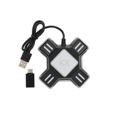 Mingpin KX USB Game Controllers Converter with Wireless Bluetooth Transmitter Headset Microphone Adapter Combo for Nintendo Swit