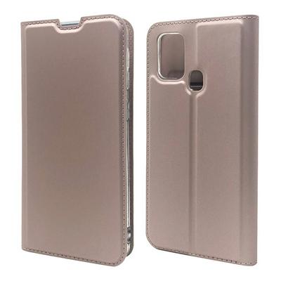Solid Color Voltage Shock-Absorption Side Flip PU Leather + Soft TPU with Card Slot and Stand Wallet Case for Samsung Galaxy M31