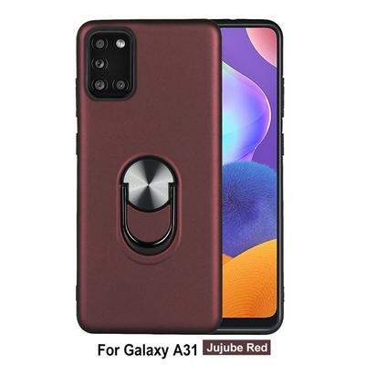 2 in 1 Detachable Shockproof Hard PC + Soft TPU with Magnet Suction 360 Degree Ratatable Kickstand Back Cover Case for Samsung Galaxy A31