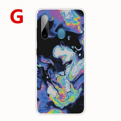 Colored Painting Lightweight Slim Shockproof Soft TPU Back Cover Protective Case for Samsung Galaxy A21