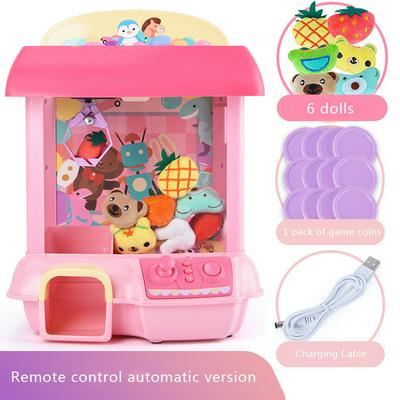 Electronic Claw Toy Doll Catch Grabber Machine Arcade Game Toy Automatic Coin Sound Light 