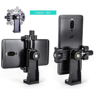 YunTeng Horizontal Vertical 360 Rotating Shooting Big Mobile Phone Clip Tripod Gimbal Transfer Selfie Stick Streaming Stand Fixing Clip