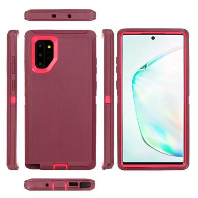 3 in 1 Detachable Shockproof Hard PC Front Frame + Soft Silicone Inner + Hard PC Rear Shell Hybrid Back Cover Case for Samsung Galaxy Note 10+ / Note 10 Pro