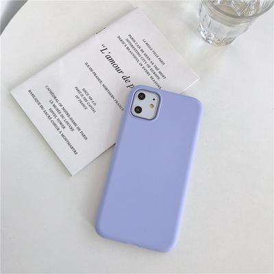 Solid Color Shockproof Liquid Soft Silicone Back Cover Protective Case for iPhone 11 Pro 5.8