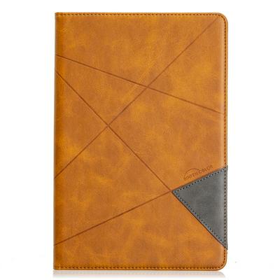 Rhombus Pattern Denim Cloth Anti-Fall Side Flip PU Leather + Soft TPU Picture Frame with Stand and Card Slots Wallet Case for Samsung Galaxy Tab S6 T860