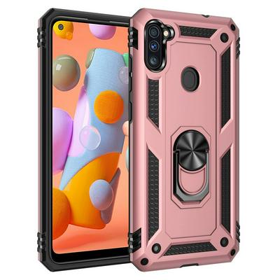 Armor Case For Samsung Galaxy A11 Case Magnet Car Ring Holder Shockproof Stand Phone Cover Fundas