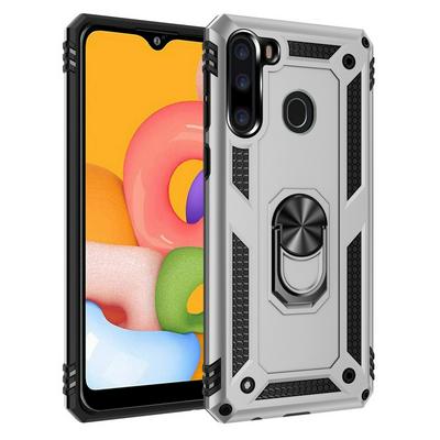 Armor Case For AppleSamsung Galaxy A21 Case Magnet Car Ring Holder Shockproof Stand Phone Cover Fundas