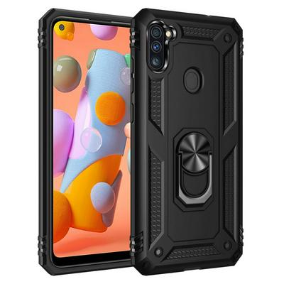 Armor Case For Samsung Galaxy A11 Case Magnet Car Ring Holder Shockproof Stand Phone Cover Fundas