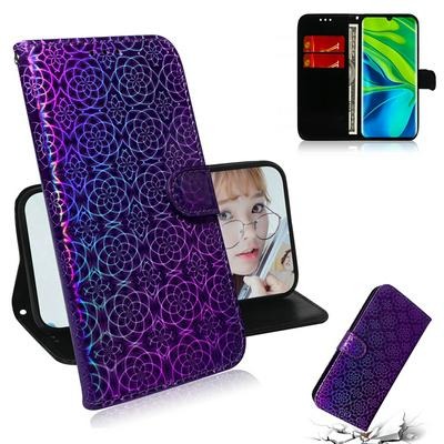 Solid Color Bright Shock-Absorption Side Flip PU Leather + Soft TPU Wrist Strap Magnetic Clasp with Card Slots and Stand Wallet Case for Samsung Galaxy S20+
