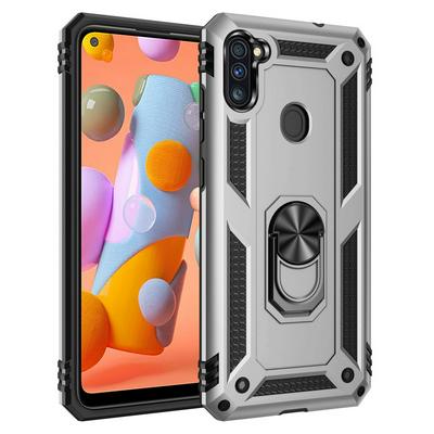 Armor Case For Samsung Galaxy A11 Case Magnet Car Ring Holder Shockproof Stand Phone Cover Fundas