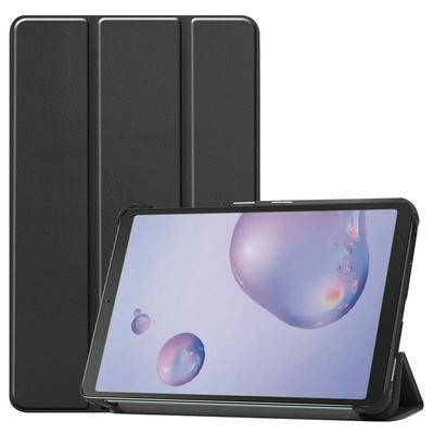 Solid Color Tri-Fold Folding Auto Sleep Wake Function Magnetically Wireless Charge Attached PU Leather with Stand Protective Case for Samsung Galaxy Tab A 8.4 (2020)