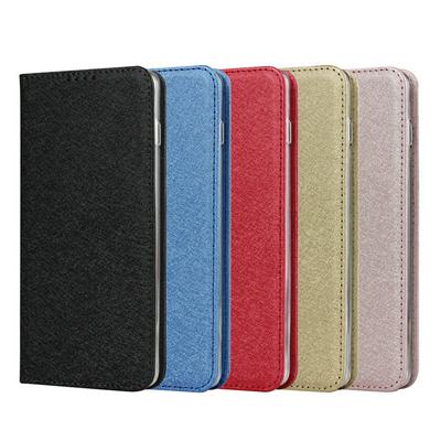 Silk Pattern Fashion Wrist Strap Style Strong Magnetism Shockproof Side Flip PU Leather + Transparent TPU with Card Slots and Stand Wallet Case for Samsung Galaxy S10+ / S10 Plus