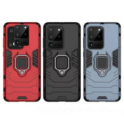 Black Panther 2 in 1 Detachable Magnetic Attraction Shockproof with Stand Hard PC + Soft TPU Back Cover Case for Samsung Galaxy S20 Ultra