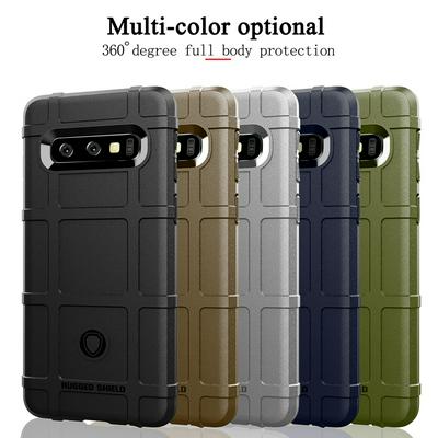 Anti-Fingerprint Anti-Slip Airbag Anti-Drop Heavy Armor Rugged Shield Matte TPU Back Cover Case for Samsung Galaxy S10 