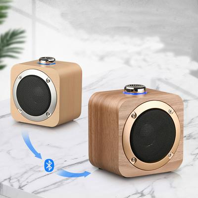 Wooden Bluetooth Speaker Q1B TWS Wireless Subwoofer for Indoor Activity
