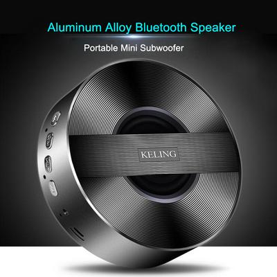 A5 wireless bluetooth speaker metal mini portable Bass subwoof sound with Mic TF card FM radio AUX MP3 music play loudspeaker