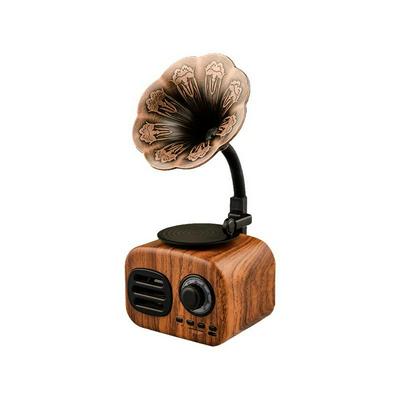 FT05 Retro Wooden Speaker Phonograph Bluetooth Mobile Outdoor Portable Mini Wireless Audio 