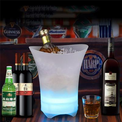 LED Ice Bucket Waterproof Wine Cooler Bluetooth Speaker with Color Changing for Party, Home, Bar Decoration