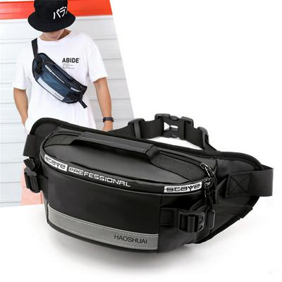 Outdoor Fanny Pack with Reflective Strap Waterproof Waist Pack with Adjustable Strap