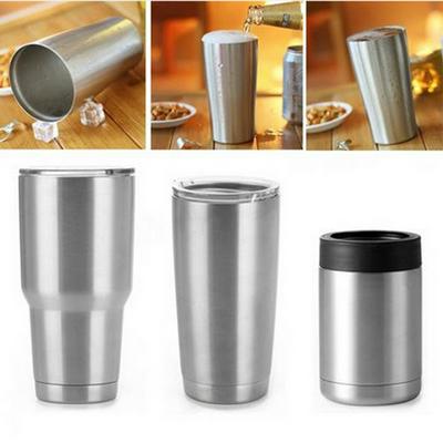12/20/30oz Stainless Steel Vacuum Insulated Tumbler Double-Layer Travel Cup With Lid