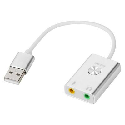 USB 2.0 External Virtual HIFI 3D 9.1CH Sound Card Adapter for Macbook Magic Voice Virtual 9.1 3D Channel for Laptop