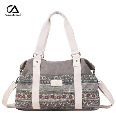 Retro Canvas Handbag Casual Ethnic Travel Shoulder Bag