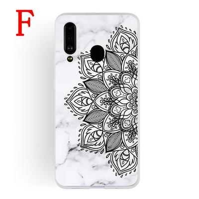 Marble Pattern Soft Phone Case for Samsung Galaxy A60, Flexible TPU Phone Cover