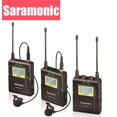 UHF Lavalier Microphones, Saramonic UWMIC9 Wireless Microphone System for Canon Nikon DSLR Camera Sony Camcorder