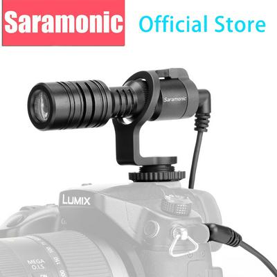 Lightweight Shotgun Condenser Microphone, Saramonic Vmic Mini Mic for Mobile Phone, Tablet, Camera