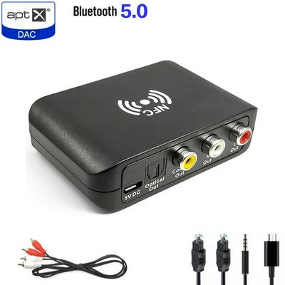 NFC Bluetooth 5.0 Receiver APTX HD DAC Wireless Digital Audio Adapter Low Latency SPDIF Coaxial RCA Output