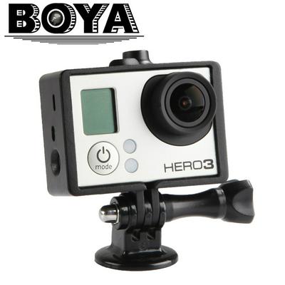 Camera Frame Mount Housing, BY-C100 Protective Housing Case Compatible with GoPro Hero 4, 3+, 3 Cameras