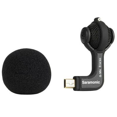 Saramonic G-Mic Stereo Ball Microphone with Foam & Furry Windscreens for GoPro HERO3, HERO3+ and HERO4