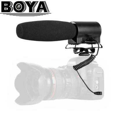 BOYA BY-DMR7 Shotgun Condenser Microphone Broadcast Quality with Integrated Flash Recorder LCD Display for Canon Nikon Sony DSLR