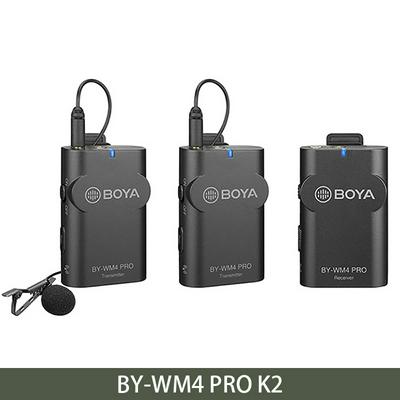 Wireless Microphone System, BY-WM4 PRO-K2 2 Transmitters and 1 Reveiver Set for Video Recording, Preaching and Public Speaking