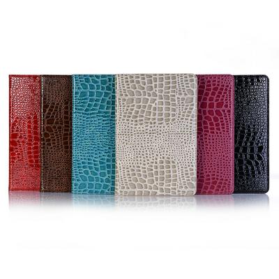 Crocodile Pattern with Card Holder Slots Picture Frame Wallet Style Side Flip PC + PU Leather Case for Samsung Galaxy Tab S4 10.5 T830 T835 T387