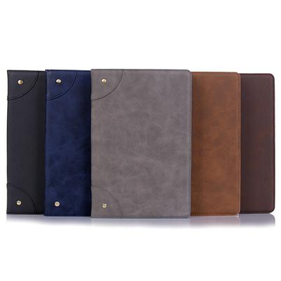 Samsung Galaxy Tablet S5e Case Vintage Texture Pattern Tablet Case Anti-fall Wear Resistance Solid Color Wallet Card Slot Protective Soft Shell for Samsung Galaxy Tablet S5e/SM-T720 Tablet Protect Case