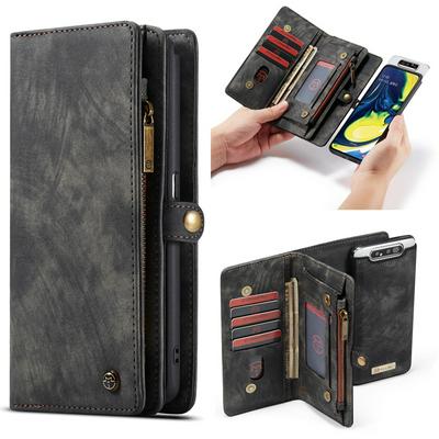 Samsung CaseMe-008 A80 Multifunctional Retro Frosted Horizontal Flip Leather Case Card Slot Wallet Case Cover for Samsung Galaxy CaseMe-008 A80 with Holder 