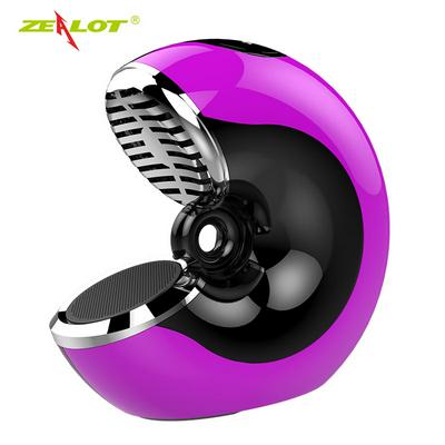 ZEALOT S33 Mini Wireless Subwoofer Speakers Built-in Microphone 3D Stereo Portable Snail Bluetooth Speaker 