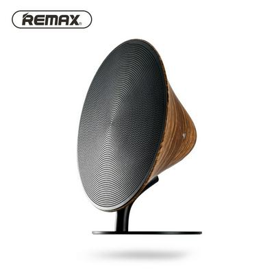 Remax M23 Desk Stand Wireless Bluetooth Speaker Retro Wood Speaker NFC Touch Surface Subwoofer Home Audio 