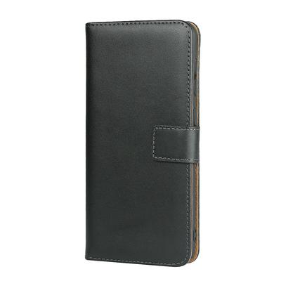 Solid Color Genuine Leather + Soft TPU Card Slots with Stand Support Wallet Protective Cover Case for Samsung Galaxy A50