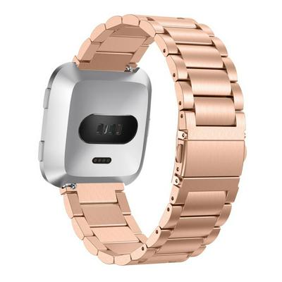 Stainless Steel Watchband Sports Link Bracelet for Fitbit Versa