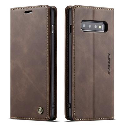 CaseMe 013 Series Card Holder Wallet with Stand Support and Magnetic Flip PU Leather + TPU Cover Case for Samsung Galaxy S10E