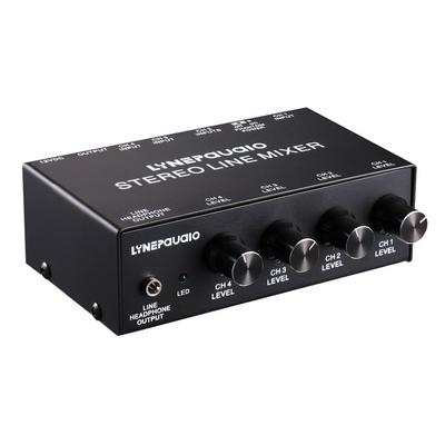 B895 Audio Mixer 5-channel Stereo Microphone Mixer With Headphone Monitor Volume Adjustment  Support Condenser Microphone