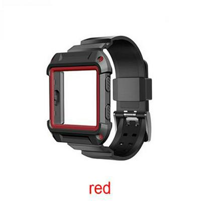 Silicone Watchband and Protective Frame Case for Fibit Blaze