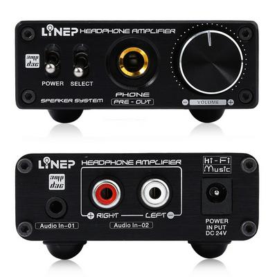 A929 Earphone Amplifier Amp Desktop Pure Class A Amp Stereo Microphone Mic Amplifier Dual Input with Protection High Power Headphone Amplifier