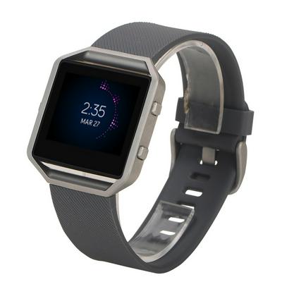 Flexible Silicone Watchband with Oblique Thread for Fitbit Blaze