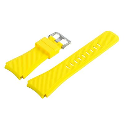 22mm Silicone Watchband Strong Clasp with Loop Strap Wrist Band for Samsung S3 
