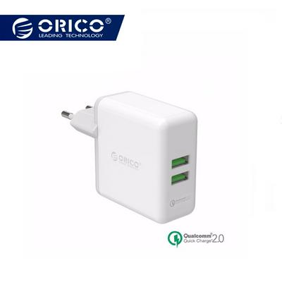ORICO 2 Port USB Wall Charger 36W QC2.0 Mobile Phone Charger with EU Plug 
