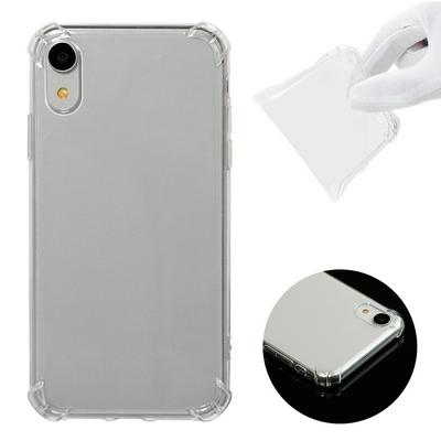 Shockproof Anti-Scratch Transparent Soft TPU Back Cover Protective Case for iPhone XR 6.1